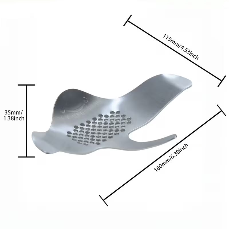 3D Stainless Steel Manta Fish Garlic Press | Fun Kitchen Ornaments | Stress Relief Helper