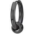 thumbnail image 3 of Pendientes de aro plegables de acero inoxidable con cuentas circulares negras para hombres y mujeres, 2 partes Adepaton LRWJ182-4, 3 of 6