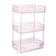 thumbnail image 4 of Organizador de maquillaje, cajón, caja de almacenamiento de escritorio, organizador de maquillaje, estante de almacenamiento de escritorio Rosa 3 capas, 4 of 7