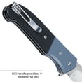 thumbnail image 5 of CRKT Ignitor Everyday Carry Assisted Folding Knife with Liner Lock: Stainless Steel Plain Edge Blade, G10 Handle, Pocket Clip, 6880, 5 of 6