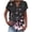 Pink 01, variant on Smsaxvxz Summer Tops for Women Fashion Floral Printed V Neck Short Sleeve Button Down Shirts Casual Loose Blouse Green 01 L