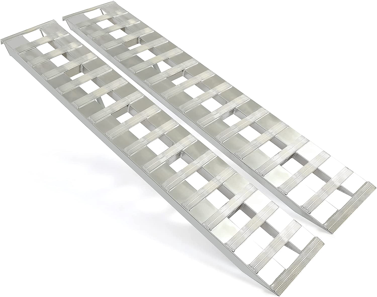 Ecotric Aluminum 6000 LBS 80" X 15" Ramps CAR Truck Trailer Auto Hauler  Knife and Hook Ends, 1 pair - Walmart.com