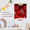 thumbnail image 5 of FMSHPON Christmas Xmas Ball Festival Clipboard Hardboard Wood Nursing Clip Board and Pull for Standard A4 Letter 13x9 inches, 5 of 5