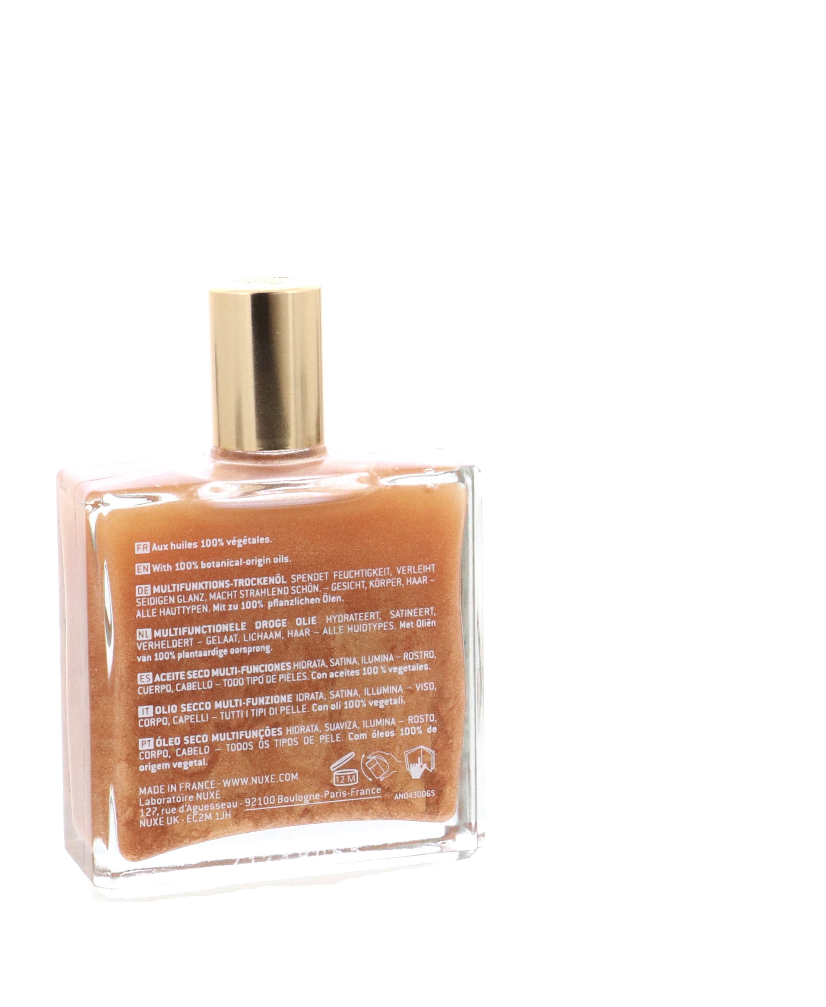 Nuxe Huile Prodigieuse Or Multi-Purpose Dry Oil for Face, Body and Hair, 1.6 oz