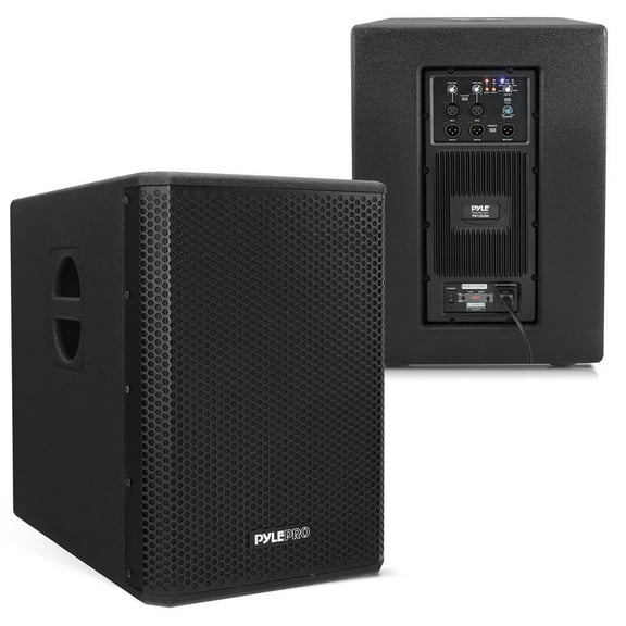 12" 1600W Active Powered Subwoofer Box System with Professional Design