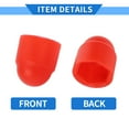 thumbnail image 6 of Unique Bargains 20pcs Plastic 8mm Exterior Wheel Lug Nut Bolt Red, 6 of 7