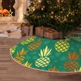 thumbnail image 5 of Sikiie Pineapples1 Nativity Christmas Tree Skirt, Jesus Christian Winter Holiday Tree Mat Decoration(30-48IN), 5 of 6