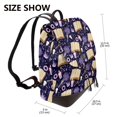 thumbnail image 2 of Fotbe Lavender Flowers Mochila Bolso con Estampado para Mujer, Mochila Antirrobo de Nylon Impermeable, Bolsa Ligera de Hombro, 2 of 4