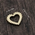 thumbnail image 3 of CTIRCHIU 100Pcs Hollow Heart Pendant Wooden DIY Crafts Khaki Wood Strong Durable Decorations, 3 of 5