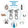 thumbnail image 4 of Set of 2 Heavy Duty Swing Hangers Stainless Steel 304, Double Protection Design, 360° Rotation, Playground Porch Yoga Seat Trapeze,Swing Set Indoor Outdoor, 4 of 5