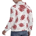 thumbnail image 3 of Hoodies for Men - cute American football field vintage Long Sleeve Comfrt Men'S Fashion Hoodies & Sweatshirts, Sweatshirts for Men Hoodies Pullover Clothing Clothes with Pouch, 3 of 7