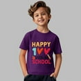 thumbnail image 6 of CPNG Boys Girls Summer Short Sleeve T Shirt 100 Days Of School Printing Crewneck Soft Breathable T-Shirts Tops(Dark Purple,10-11 Years), 6 of 8