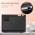 thumbnail image 3 of Towel Warmer Cabinet with Door and Steel Rack, Bath Towel Warmer Heating Use with Removable Tray, for Facial Spa, Hair Beauty, Salon Equipment and Home, Black, 3 of 6
