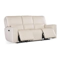 thumbnail image 3 of Bowery Hill Modern / Contemporary Zero Gravity Leather Power Sofa in Gray, 3 of 6