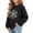 Black, variant on Abtuhar Fall Winter Crew Neck Pullover Sweatshirt for Girls Solid Print Long Sleeve Tops for 2-13 Years