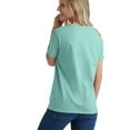 thumbnail image 3 of Hanes Essentials Women's Cotton Round Neck T-Shirt Clean Mint 2XL, 3 of 5