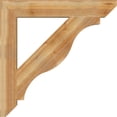 thumbnail image 3 of Ekena Millwork 6"W x 42"D x 42"H Funston Slat Rough Sawn Bracket, Western Red Cedar, 3 of 4