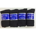 thumbnail image 2 of High Quality Creswell 12 Pairs Of Mens Black Diabetic Crew Socks 13-15 King Size, 2 of 3
