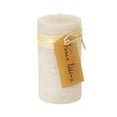thumbnail image 3 of Vance Kitira 8" Melon White Timber Pillar Candle ,Scentless, Clean-Burning, Environmental Friendly, 3 of 5