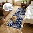 thumbnail image 5 of Findosom Runner Rug for Hallway 2x6 ft,Non-slip Machine Washable Runners Flower Floor Mats Low Pile Carpet Rug Runner with Rubber Backing for Entryway Doormat Bathroom Kitchen Laundry Room,Blue, 5 of 7