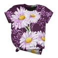 thumbnail image 2 of Femmes Manches Courtes Grande Taille 3D Animaux Imprimé Col Rond Tops Tee-Shirt Blouse T-Shirt pour Femmes, 2 of 7