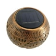 thumbnail image 4 of Adorno de luz solar hueca, regalo decorativo, impermeable, para decoración del hogar, lámpara de jardín para cumpleaños, mesa de jardín, patio y Bronce, 4 of 8
