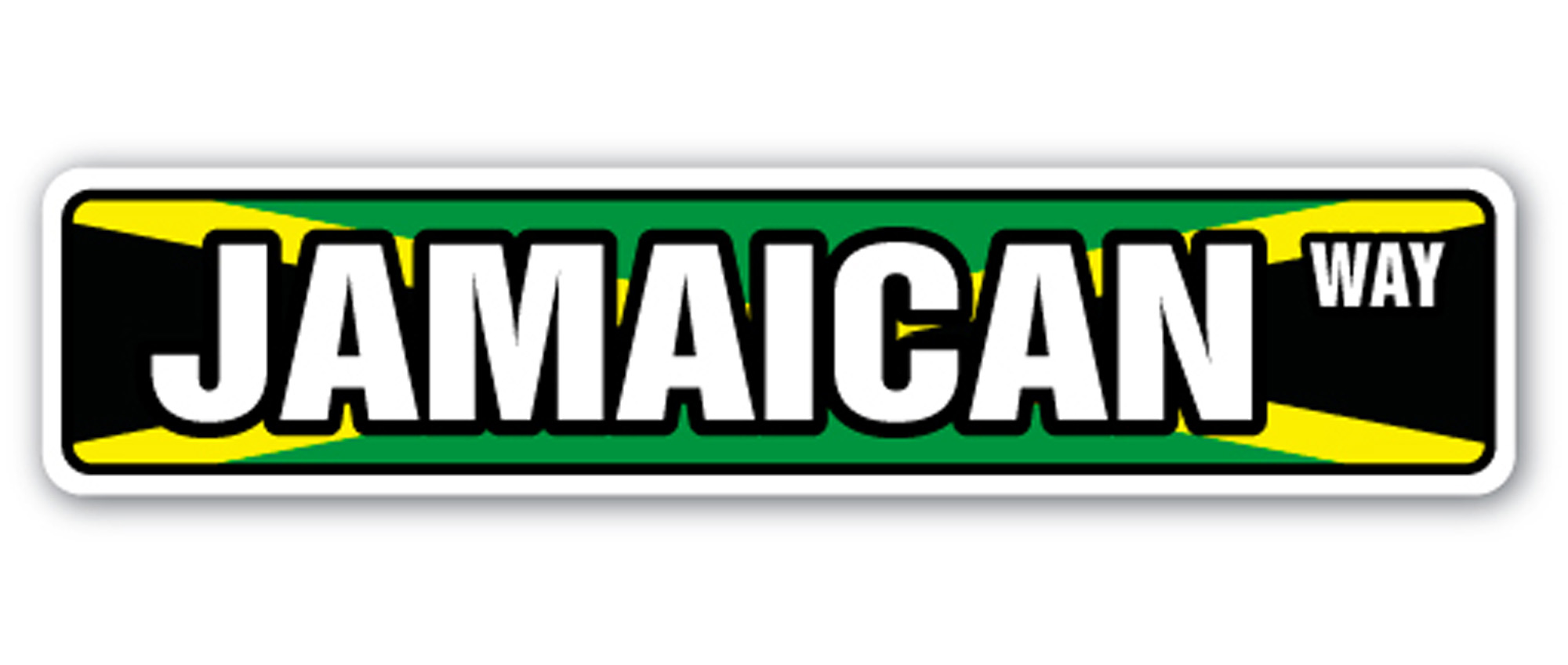 JAMAICAN FLAG Street Sign jamaica national nation pride country