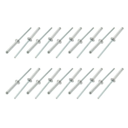 

Tasharina 20 Pcs 3.2mm x 21mm Aluminum Open End Blind Rivets Fastener