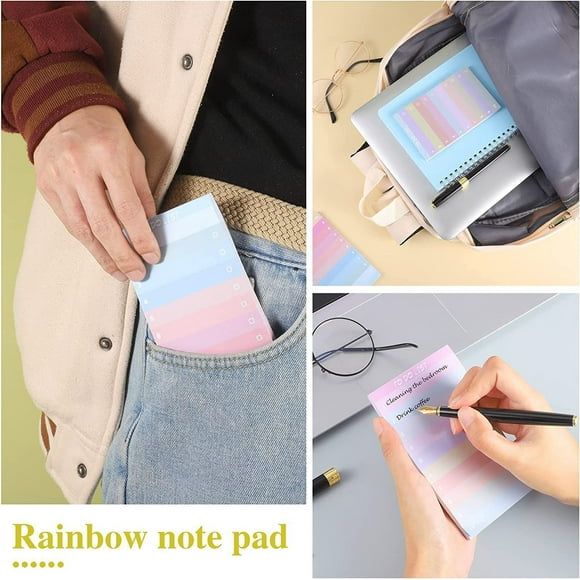 6pcs Multi-colored Notepad Shopping Planner Notepad Office Study List