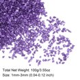 thumbnail image 2 of Uxcell 10 Pack Crushed Glass Chips 100g 1.5x2mm Irregular Metallic Sequins Glass Purple, 2 of 5