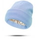 thumbnail image 1 of Sombrero Gorro de acrílico tejido con forro de satén para mujer, protector de peinados, cálido, elástico, unisex, para invierno, 1 unidad, azul claro Rkxzt, 1 of 9
