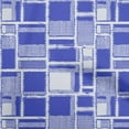 thumbnail image 1 of oneOone Cotton Poplin Blue Fabric Geometrical Sewing Material Print Fabric By The Yard 56 Inch Wide, 1 of 4