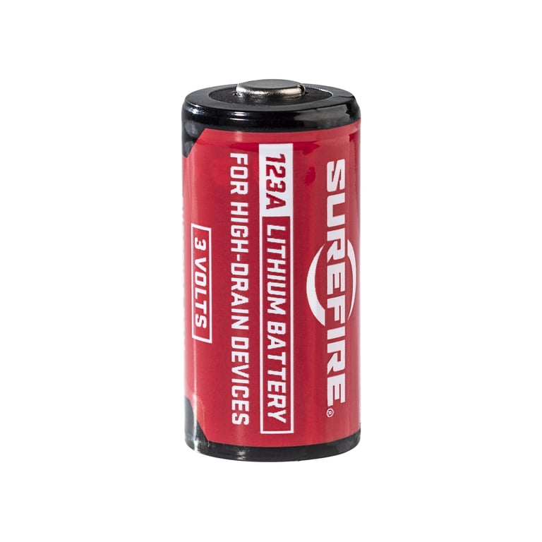 SureFire CR123A Lithium Battery, 3V with 10-Year Shelf-life. High