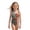 Light Blue, variant on d 4th of July Girls Swimsuit American Flag Quick Dry Swimwear Red White and Blue Crew Neck Beach Patriotic Bathing Suit