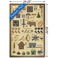thumbnail image 3 of Minecraft - Pictographic Wall Poster, 22.375" x 34", Framed, 3 of 3