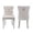 Beige+Chrome, variant on Hassch Velvet Dining Chairs Set of 2 - Upholstered Kitchen Side Chairs with Solid Wood Legs, Button Tufted Back, Nailhead Trim and Decorative Ring Pull, Beige
