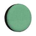 thumbnail image 1 of XMXY Green Gingham Check Spare Tire Cover，Universal Waterproof Cover for Jeep RV Tire Wheel Protection 17 inch, 1 of 8