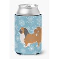thumbnail image 1 of Winter Snowflake Pekingese Can or Bottle Hugger, 1 of 1