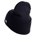 thumbnail image 2 of U.S. Army 198th Infantry Brigade Logo Embroidered 12 Inch Solid Knit Cuff Long Beanie Made in USA - Navy OSFM, 2 of 5
