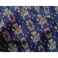 thumbnail image 4 of oneOone Silk Tabby Fabric Paisley Ikat Printed Fabric 1 Yard 42 Inch Wide, 4 of 4