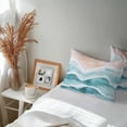 thumbnail image 6 of Turquoise Waves Coastal Lumbar Pillow Covers 20x12 Inch Set of 2, Teal Ombre Summer Beach Oceans Waterproof Outdoor Pillow Covers, Decorative Cushion Pillowcases for Couch, Sofa, Bed, Garden, Patio, 6 of 9