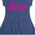 thumbnail image 3 of Barbie - Classic Logo - Toddler And Youth Girls Fit And Flare Dress, 3 of 4