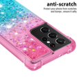 thumbnail image 3 of Funda para Samsung Galaxy S21 Ultra 5G Transparente con Brillos Carcasa Protectora Antigolpes con Glitter Brillante, 3 of 5