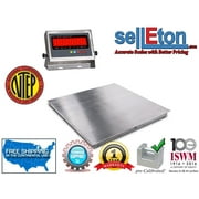 NTEP 60" x 60" (5' x 5') Floor Scale | pallet scale stainless steel / 1000 x .2