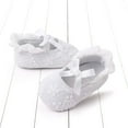 thumbnail image 5 of Xfvqtps Infant Girls Walking Shoes Embroidery Bowknot Lace Princess Non Slip Comfortable Soft Sole Cloth Prewalker Toddler Shoes Baby Girls Cute Fashion Shoes White, 5 of 6
