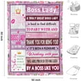 thumbnail image 5 of Boss Gifts for Women Her,Boss Lady Gifts for Women,Boss Day Gifts for Women,Boss Birthday Gifts for Women,Farewell Gifts for Boss,Boss Gifts for Christmas Throw Blanket 50x60 Inches, 5 of 6