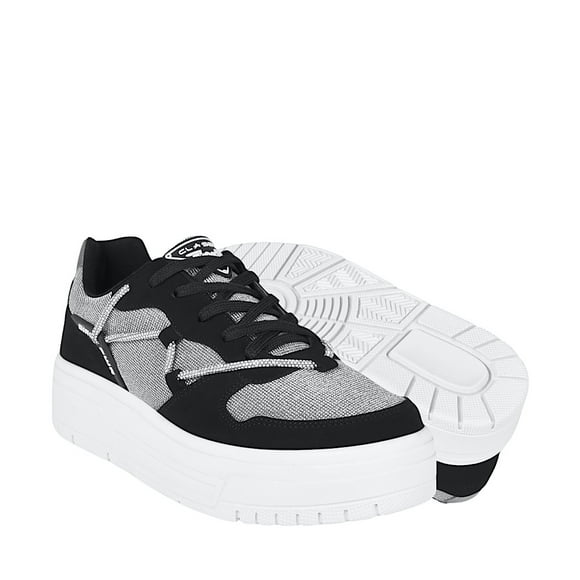 TENIS CASUALES DAMA CLASBEN ALLEY SIMIPIEL NEGRO