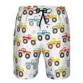 thumbnail image 3 of Goofa Cartoon Monster Trucks Printed Mens Swim Trunks Summer Quick Dry Short Beach Swimwear Bathing Suits-, 3 of 9