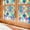 Four-leaf clover, variant on Stained Glass Window Film, Decorative Window Privacy Film for Bathroom,Front Door,Home, Sun Blocking Heat Control,Static Cling,Green Vineman, 17.5inch x 78.7inch