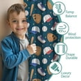 thumbnail image 3 of Blackout Kids Curtains,Baseball Gear Pattern Childrens Insulated Curtains Set Of 2,Bedroom Essentials,Toddler Room Decor 42"x54", 3 of 5